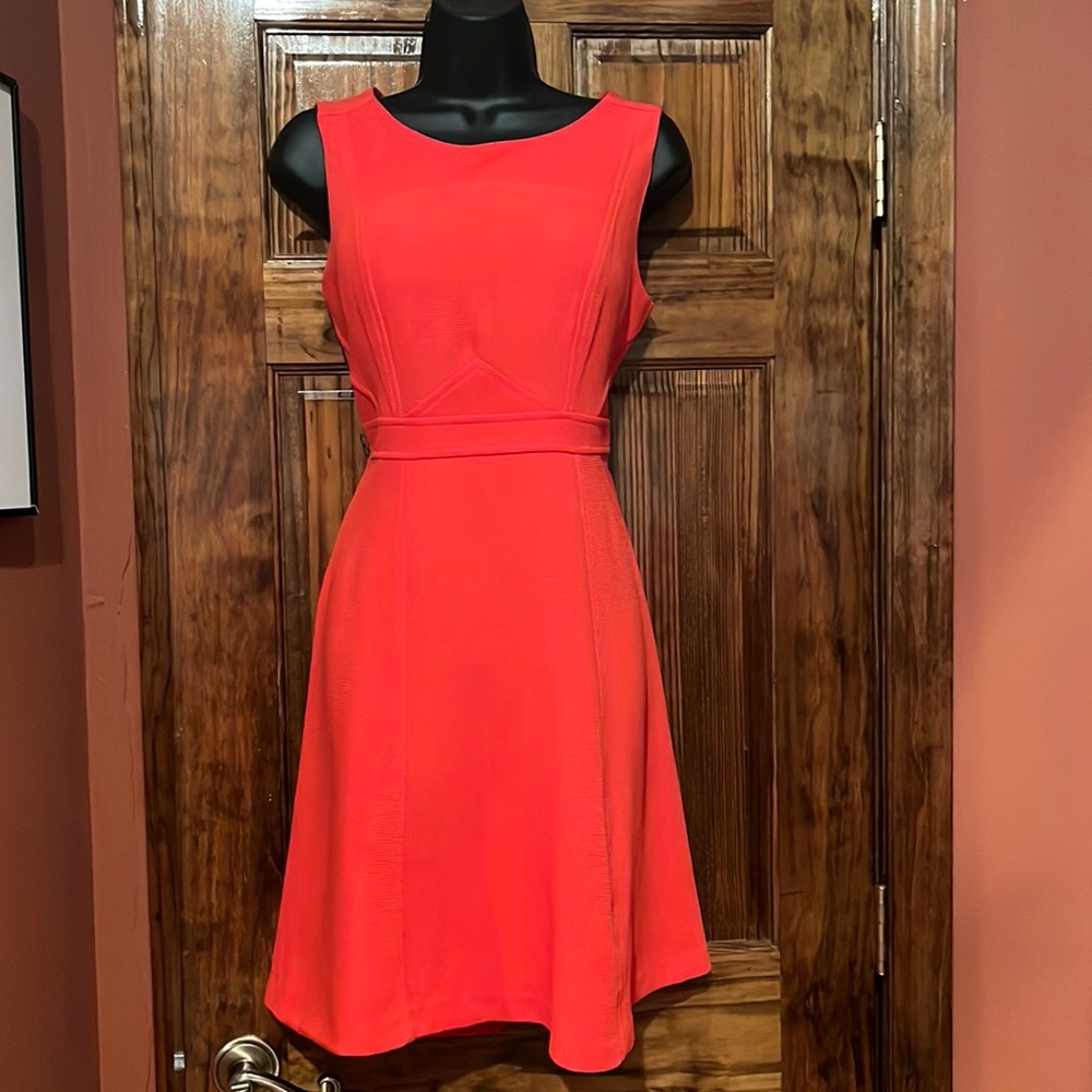 Chopin Italian Sleeveless Orange Dress
